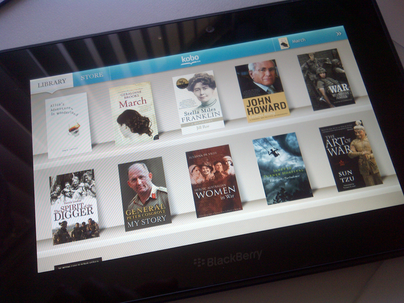 The Kobo app in perfect working order!